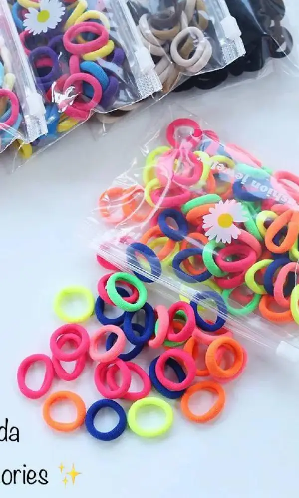 Мелкие разноцветные резинки в упаковке (упак. 200шт)