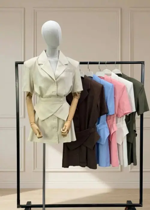 Платье- рубашка с баской женское (р-р 42-44)