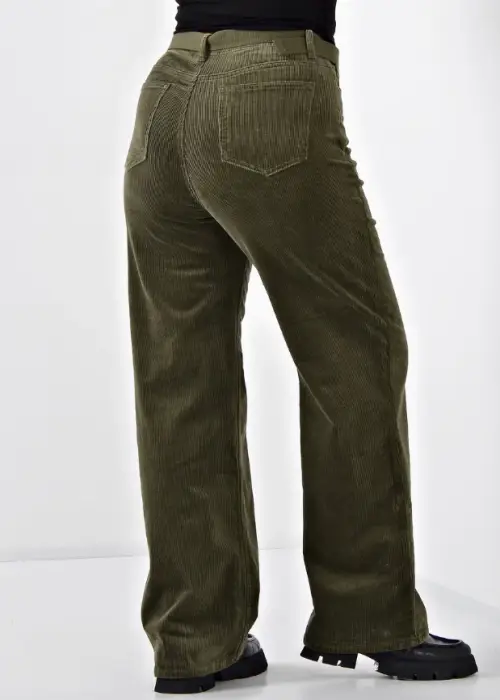 Брюки вельветовые широкие женские (р-р 28-33)