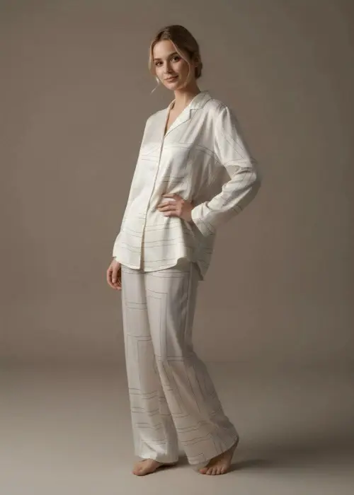 Пижама "Шелк", однотонная, женская (р-р 44-48)