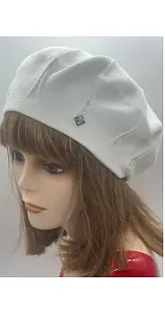 Берет женский- однослойная вязка (р-р 55-58)