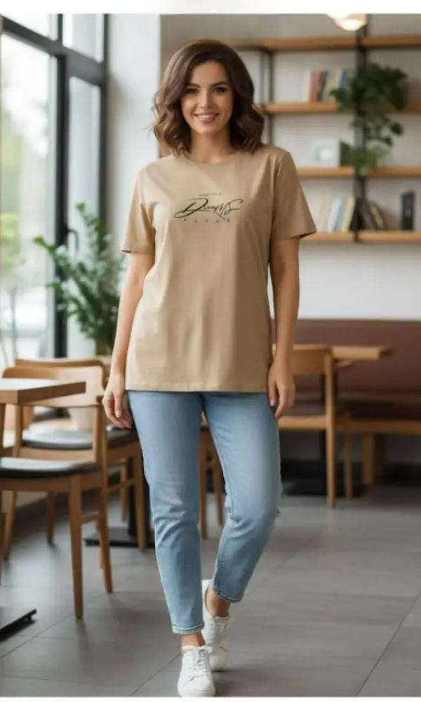 Футболка с принтом женская р-р 48-56