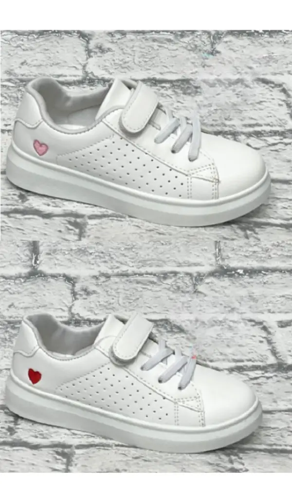 Кеды кожаные на липучке для девочки р-р 25-30