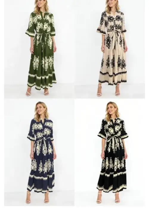 Платье женское нарядное летнее с узорами (р-р 50-56)