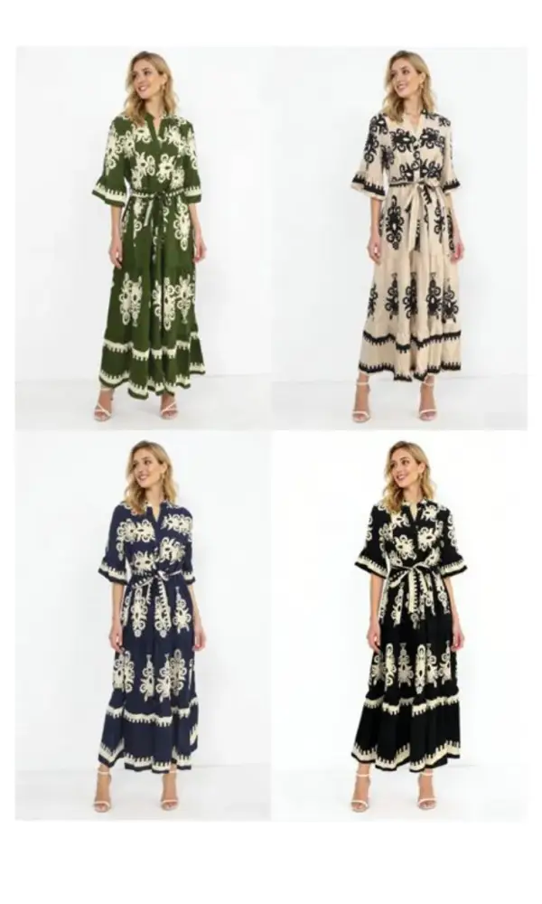 Платье женское нарядное летнее с узорами (р-р 50-56)