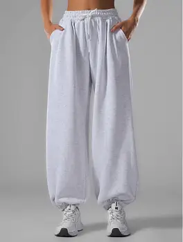 Брюки спортивные трикотажные широкие оверсайз (р-р S M L )