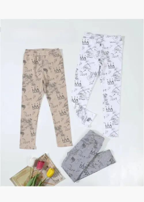 Лосины с принтом для девочки (р-р 110-150)