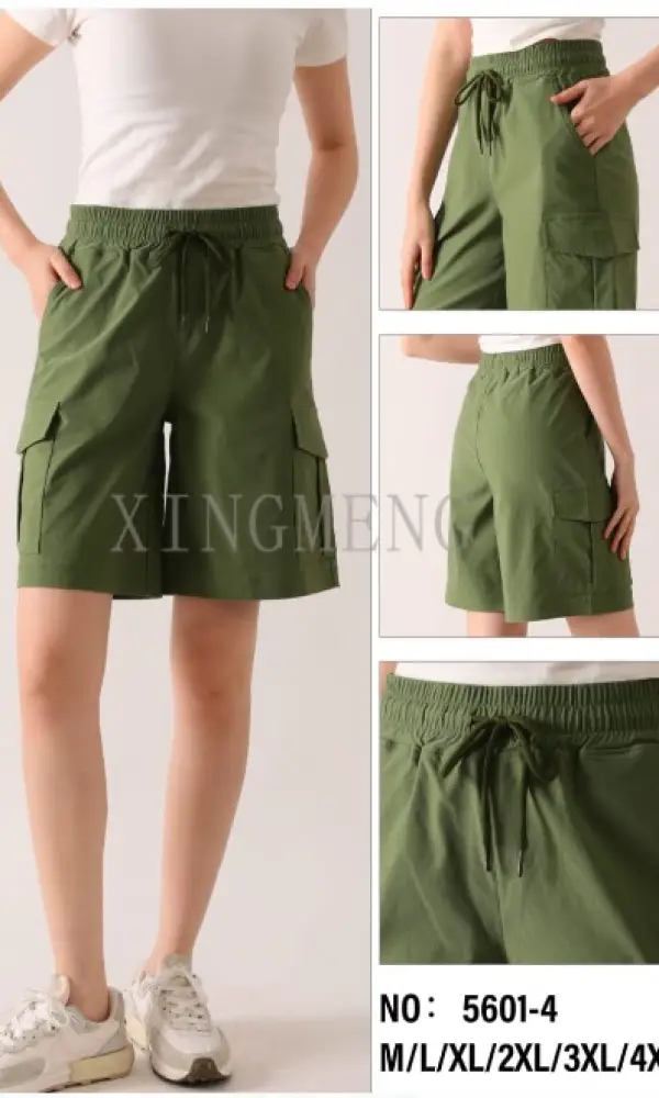 Шорты женские бермуды с карманами карго ( р-р M-4XL)