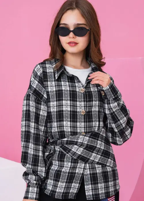 Рубашка с майкой и баской для девочки р-р 36-44