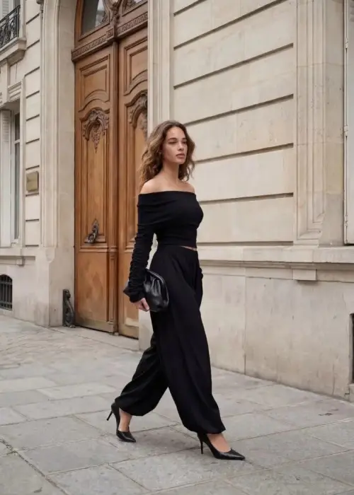 Костюм двойка женский топ и брюки-алладины (р-р 42-44)