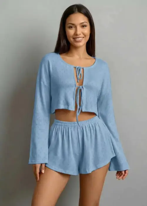 Комплект домашний, кофта на завязках (р-р 44-50)