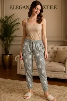 Брюки джоггеры домашние женские р-р 48-56