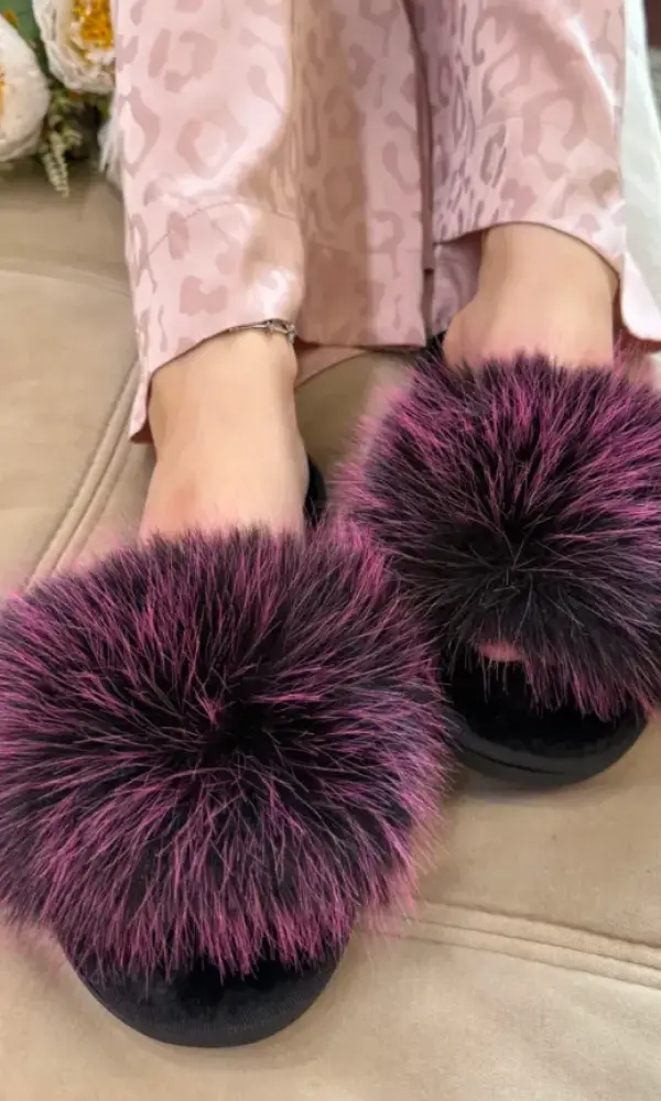 Тапочки меховые открытые женские р-р 36-41