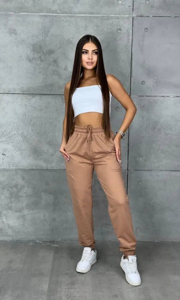 Брюки трикотажные женские спортивные на резинке р-р 48-56