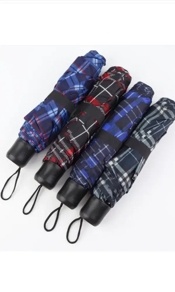 Зонт в клетку автомат (8 спиц)