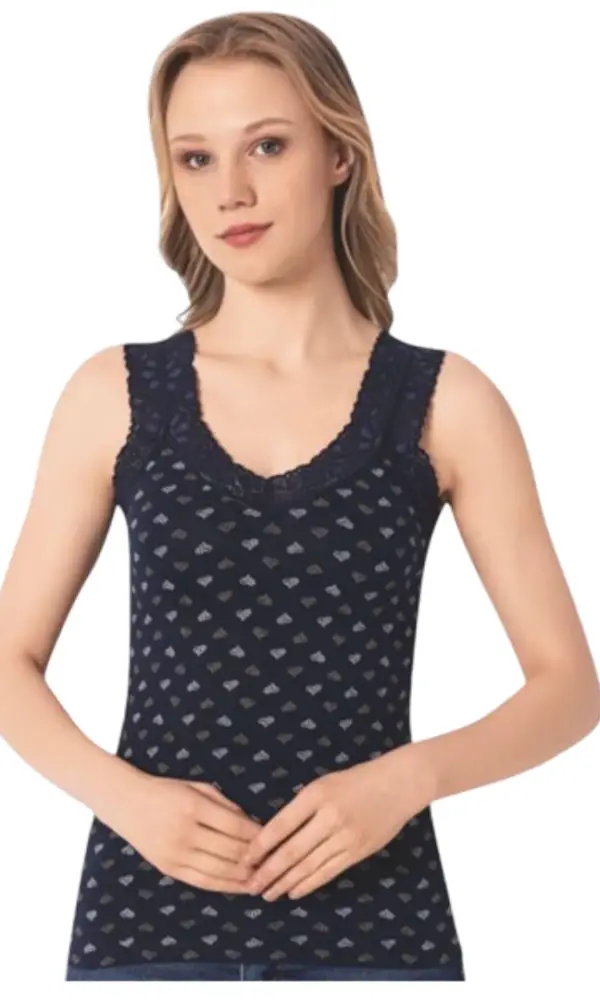 Майка бельевая женская с кружевом под пиджак р-р M-4XL