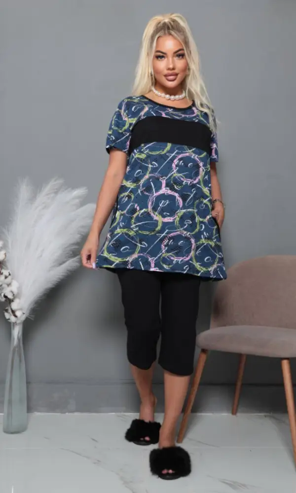 Костюм домашний с бриджами дачный р-р 50-60