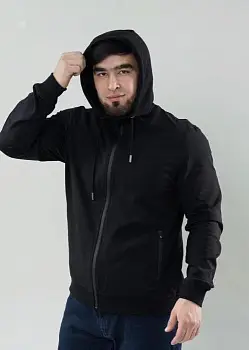 Толстовка на молнии с капюшоном мужская р-р M-XXXL