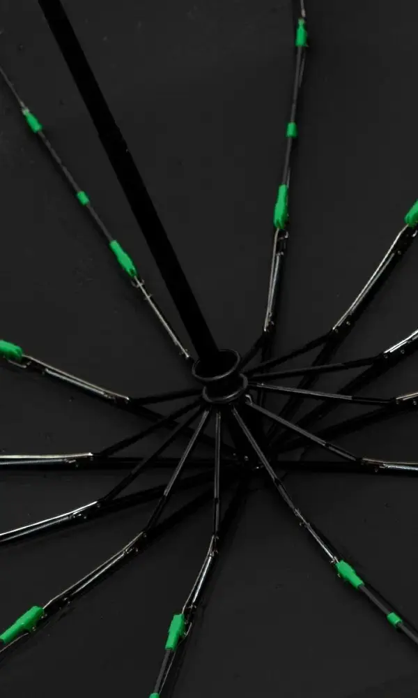Зонт черный автомат ( 12 спиц)