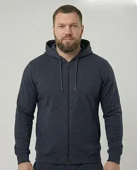 Толстовка на молнии мужская большие размеры 58-66