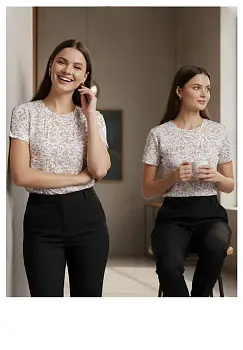 Футболка принтованная женская р-р 48-56