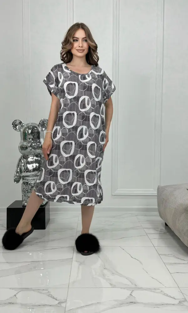 Платье-туника домашняя, летняя ( р-р 62-72)