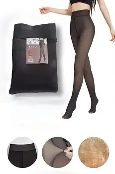 Колготки вторая кожа женские с мехом р-р 54-60