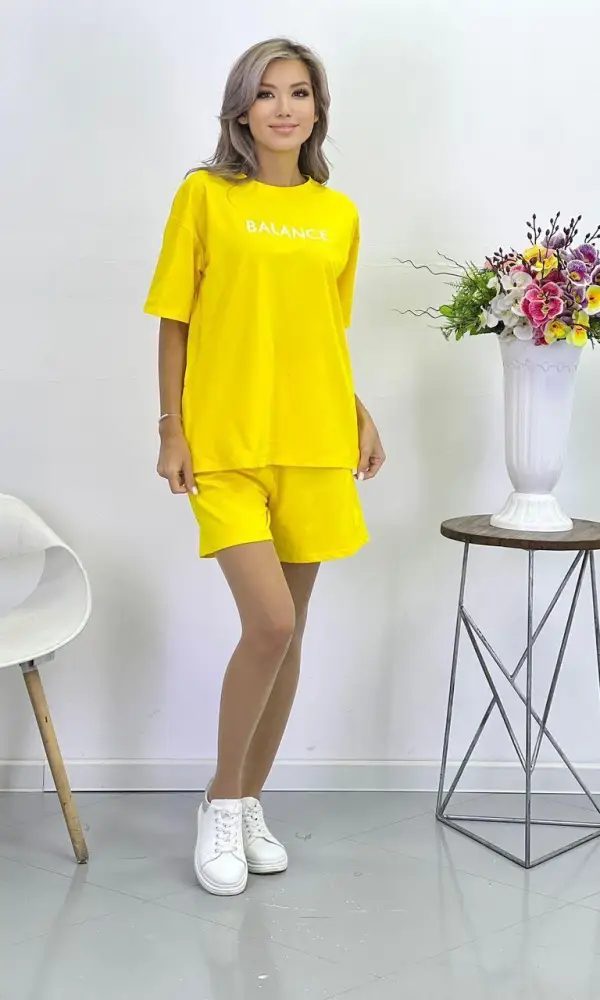 Костюм летний женский с шортами спортивный (р-р 42-48)