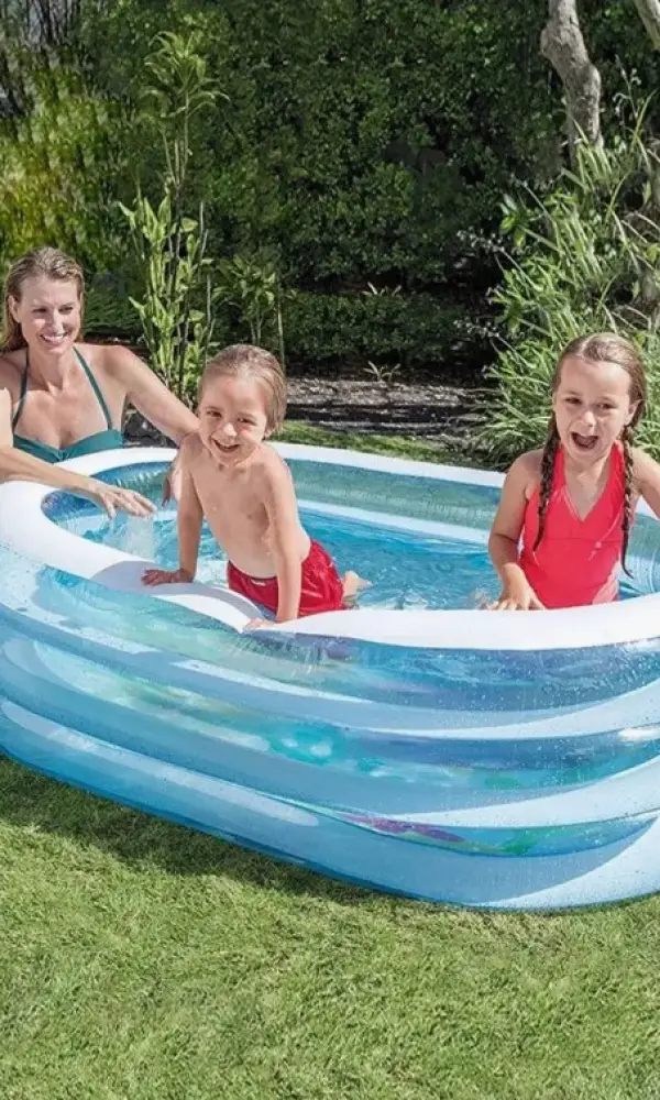 Надувной бассейн размер 163х107х46см 230л.