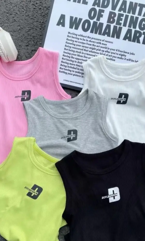 Майка-топ в рубчик на девочку ( р-р 90-130)