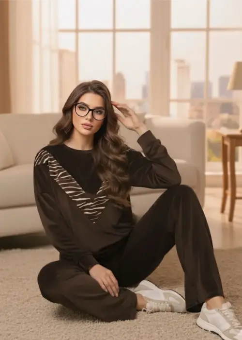 Велюровый костюм с брюками женский р-р 48-56