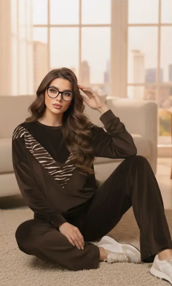 Велюровый костюм с брюками женский р-р 48-56