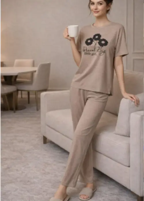 Комплект домашний: футболка и брюки (р-р 50-60)