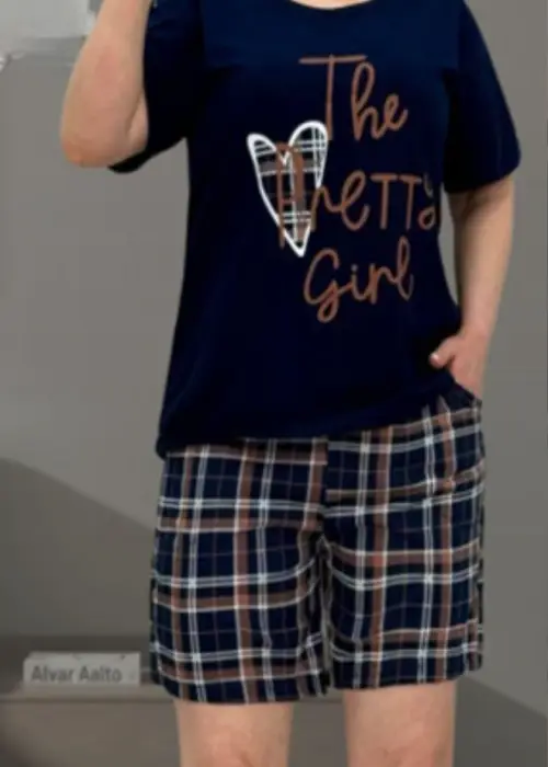 Комплект женский футболка- шорты р-р 58-66