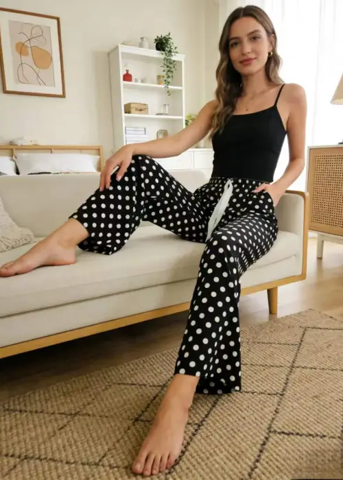 Брюки штапель домашние женские (р-р единый 42-50)