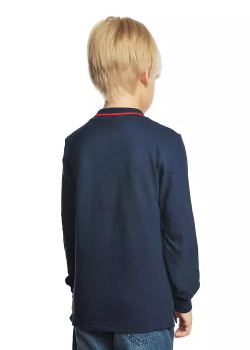 Поло для мальчика с длинным рукавом (6-10 лет)
