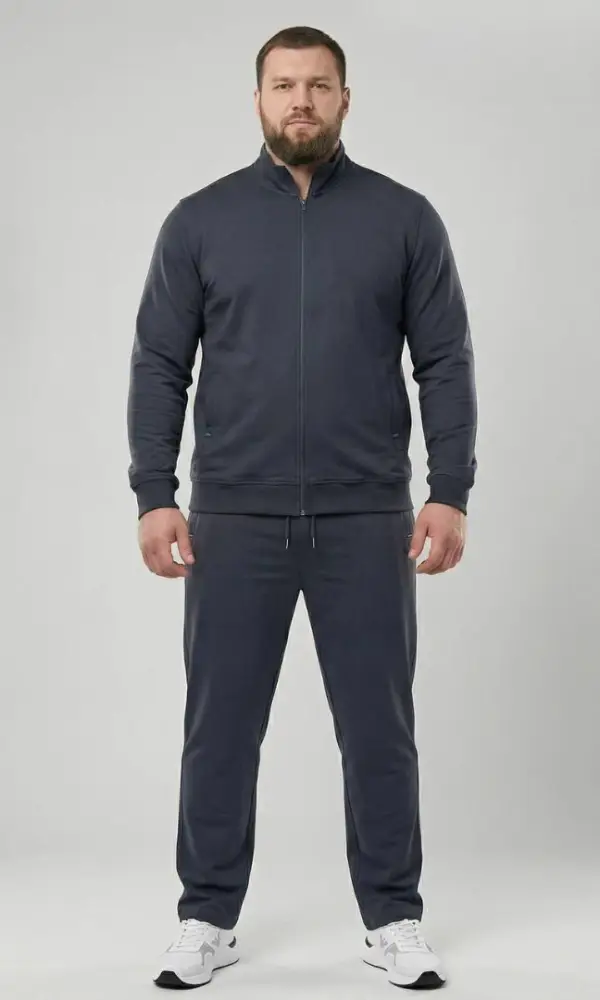 Спортивный костюм мужской толстовка на молнии+ брюки р-р 58-66