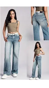 Джинсы трубы женские прямые (р-р 28-33)