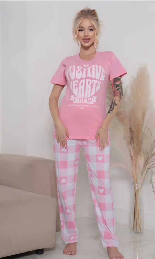 Комплект женский домашний футболка- брюки р-р 48-56