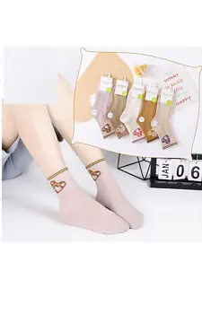 Носки с принтом для девочки (р-р 3-12 лет)