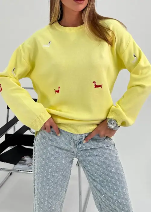 Свитер с мелким принтом женский р-р 42-48