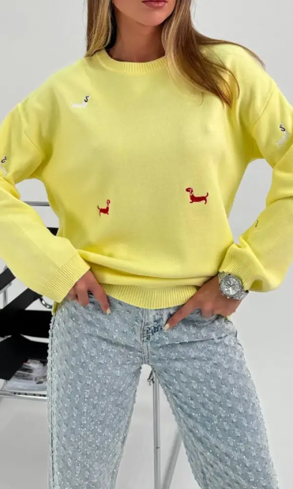 Свитер с мелким принтом женский р-р 42-48