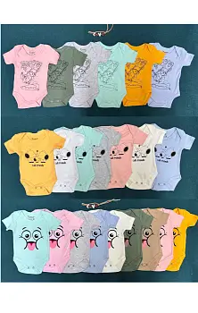 Боди для новорожденных с коротким рукавом рост 62-86