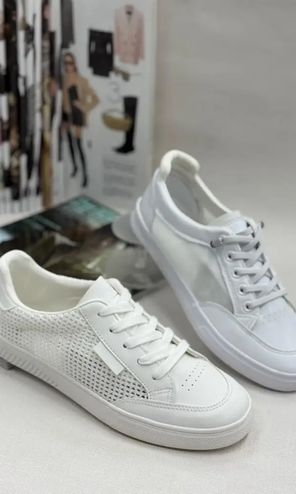 Кеды базовые дышащие с сеткой женские р-р 36-41