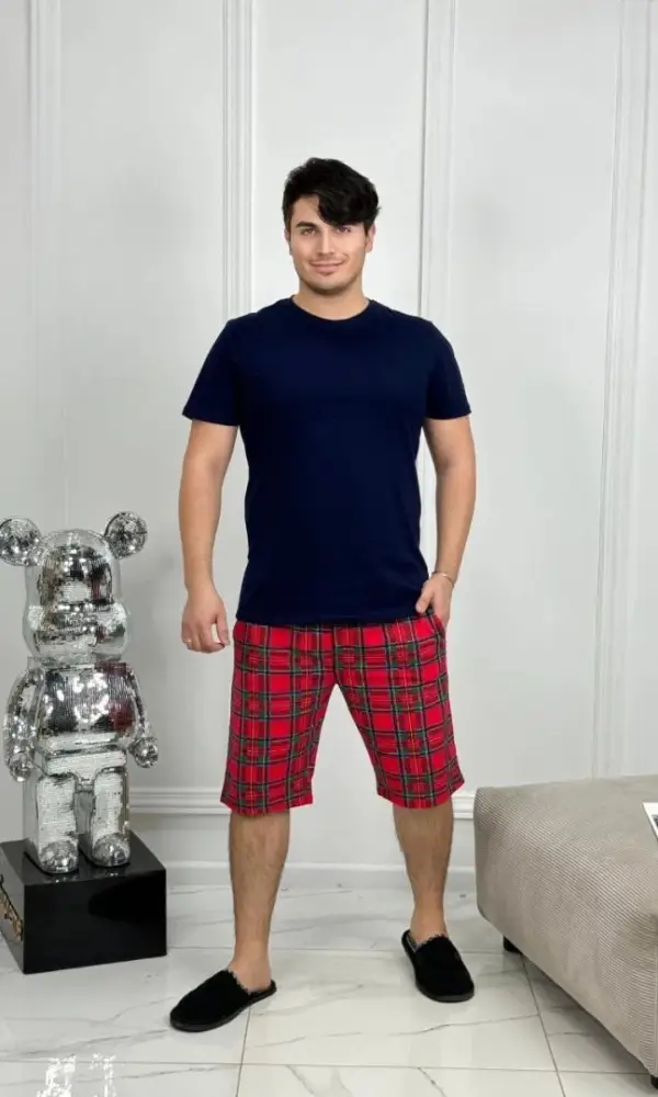 Мужской костюм летний с шортами и футболкой (р-р 48-56)