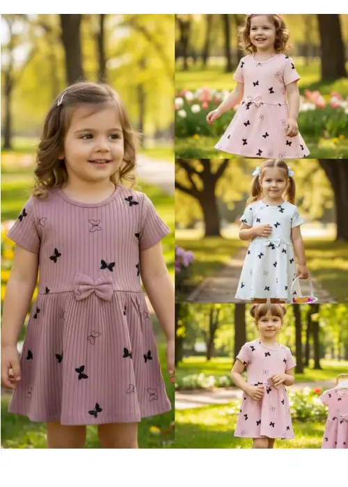 Платье лапша трикотажное для девочки (р-р 1-4 лет)