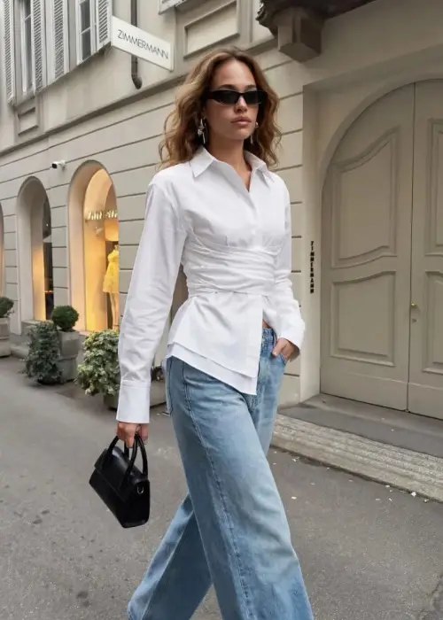 Рубашка с эффектом корсета женская (р-р 42-44)