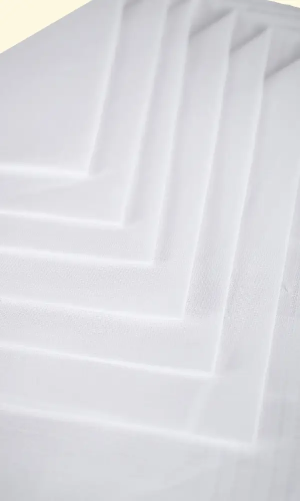 Платок носовой женский, белый (полоски), 40х40