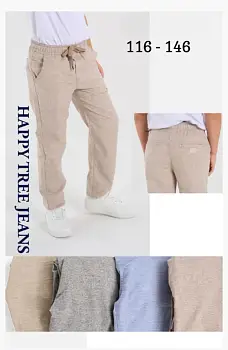 Брюки летние лён, для мальчика (р-р 116-146)