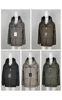 Куртка с капюшоном женская демисезонная (р-р 46-56)